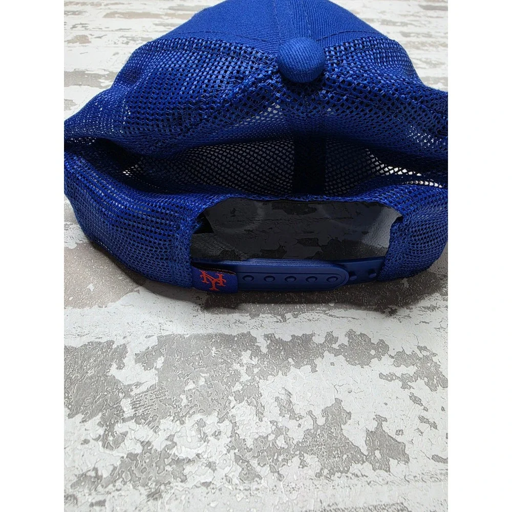 New Era 9FORTY New York Mets Womens Blue Rhinestone Trucker Hat Adjustable MLB